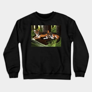 Red Wolves sleeping Crewneck Sweatshirt